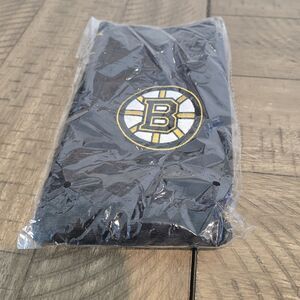 Boston Bruins NHL Tri-Fold Embroidered Golf Towel Black Official Licensed NEW